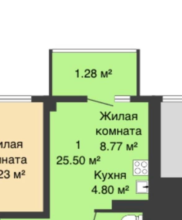 квартира г Ростов-на-Дону р-н Пролетарский Нахичевань ЖК «Линии» 26-я линия, 35/1 фото 9