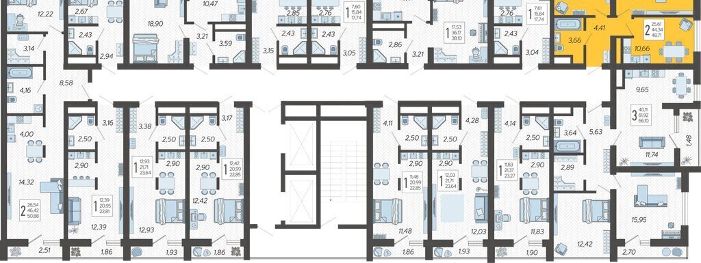 квартира г Сочи микрорайон Бытха Ясногорская улица, 16/2к 7 фото 2