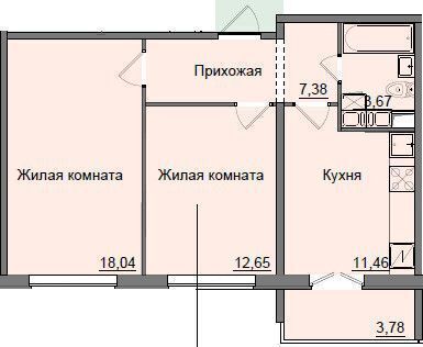 квартира г Киров р-н Октябрьский ул Романа Ердякова 9 ЖК «На Ердякова, 9» фото 1