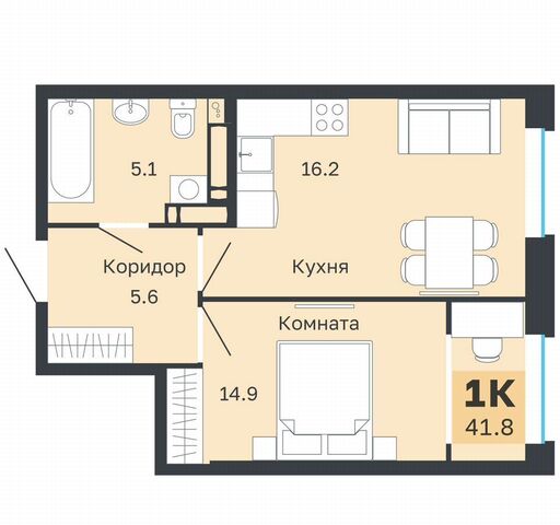 квартира р-н Дзержинский пр-кт Парковый 24 фото