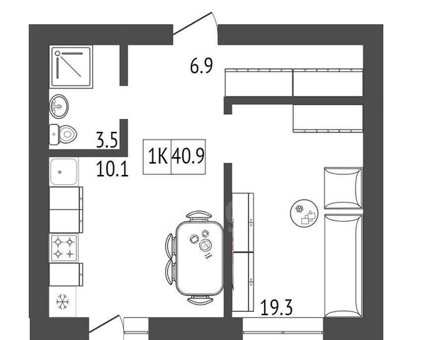 квартира ул Соколовская 52 м-н, Солнечный фото