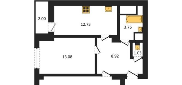 квартира г Воронеж р-н Левобережный ул Волгоградская 45 фото 1