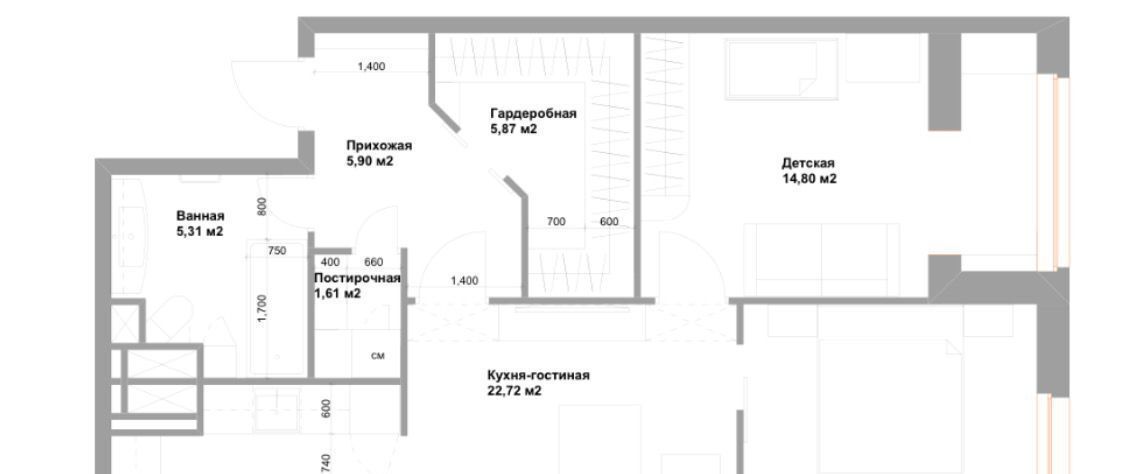 квартира г Одинцово Баковка ш Можайское 122 фото 1