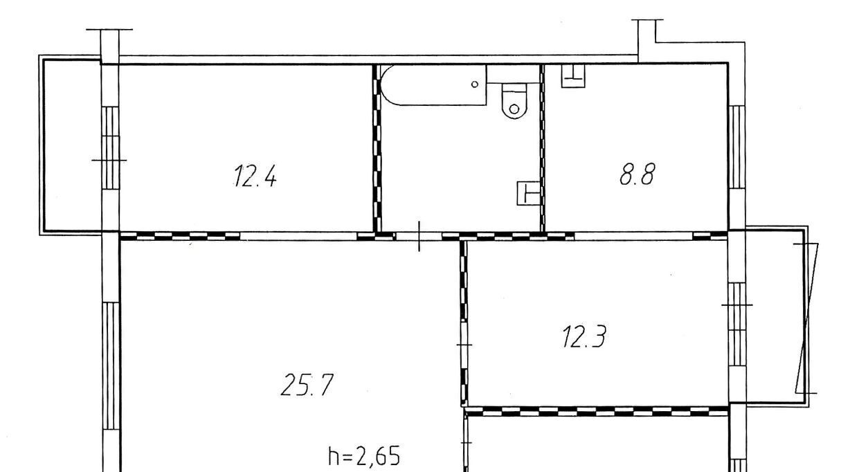 квартира г Красноярск р-н Советский ул 78 Добровольческой Бригады 4 фото 3