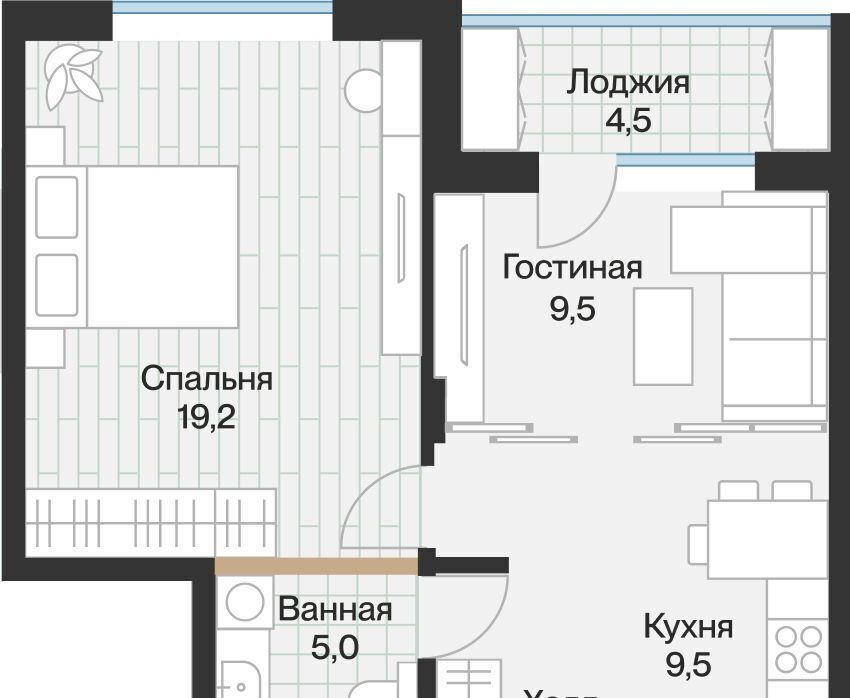 квартира г Тюмень р-н Калининский ул Игоря Комиссарова 23 фото 1