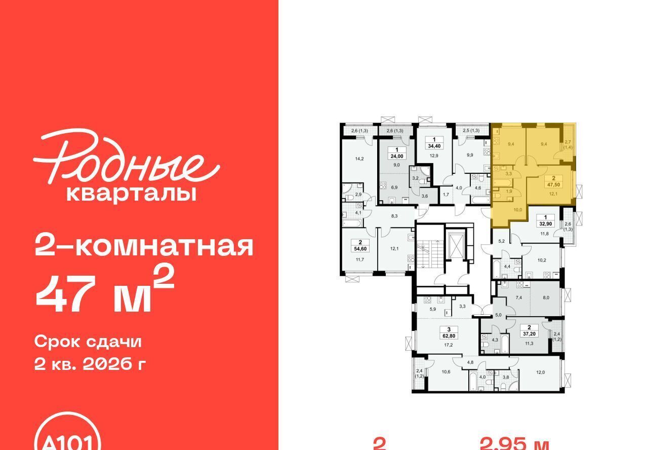 квартира г Щербинка ЖК «Родные кварталы» Филатов Луг фото 2