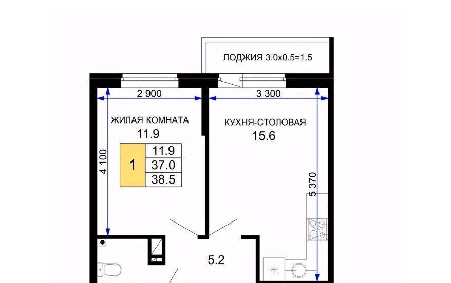 квартира г Краснодар р-н Прикубанский ул им. лётчика Позднякова 2к/21 фото 3