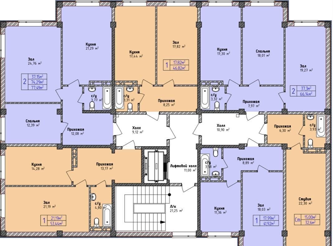 квартира г Махачкала туп 1-й Хвойный 12 фото 5