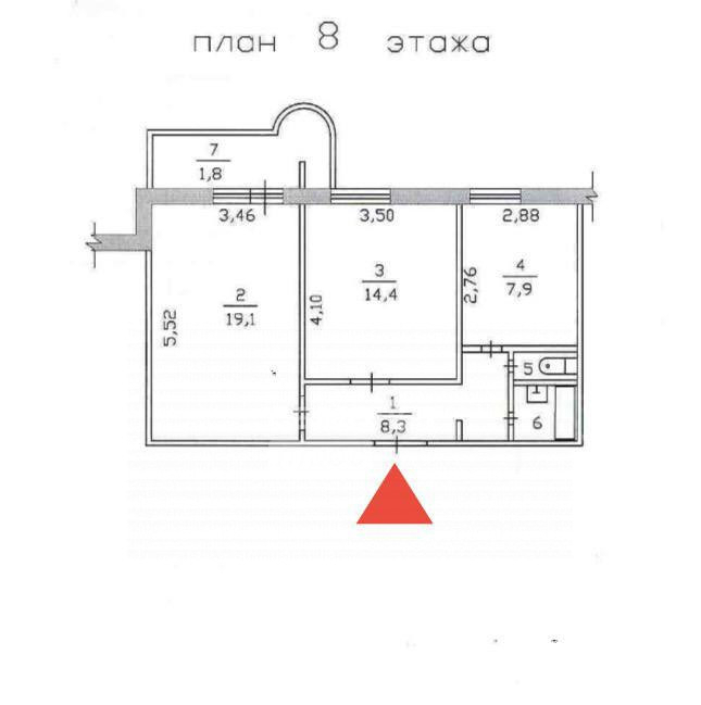 квартира г Набережные Челны р-н Автозаводский 53-й комплекс пр-кт Московский 134 Новый Город м-н фото 1