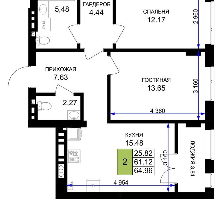 квартира р-н Гурьевский г Гурьевск ЖК «Включи» фото 1