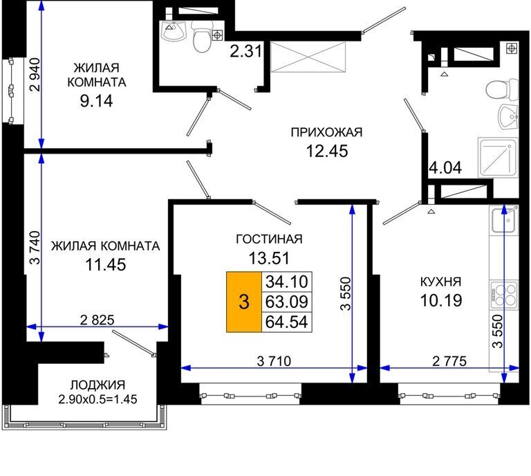 квартира г Ростов-на-Дону р-н Октябрьский Нефтекачка ЖК «Октябрь Парк» квартал фото 1