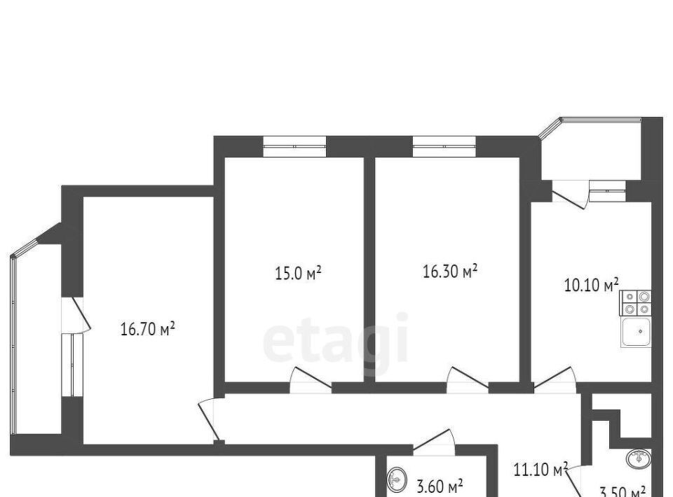 квартира г Батайск ул Воровского 17 фото 2