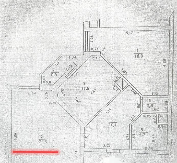 квартира г Казань Азино-2 ул Минская 12 м-н фото 22