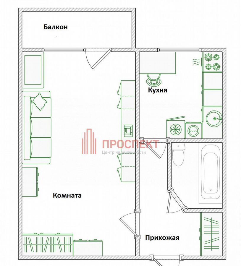 квартира г Пенза Пенза-4 ул Ульяновская 40 р-н Октябрьский фото 12