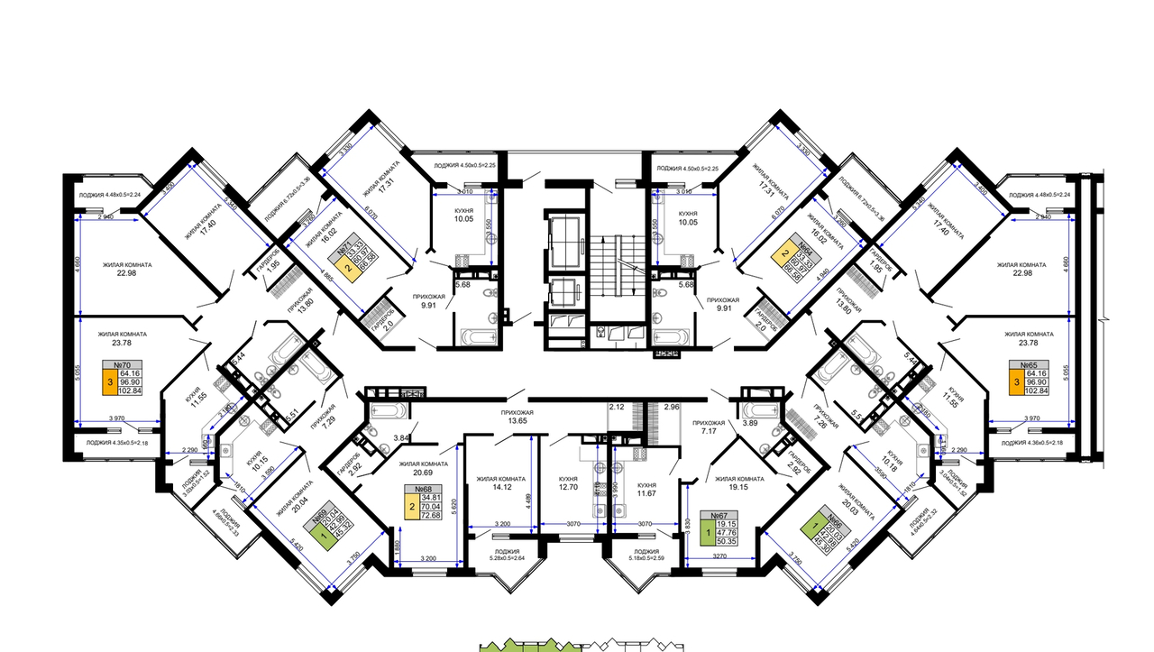 квартира г Краснодар р-н Прикубанский ул Ветеранов 85 фото 8