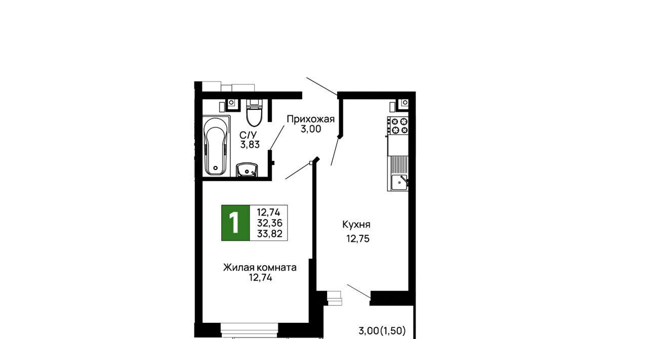 квартира г Майкоп ул 9 Мая 14а фото 1