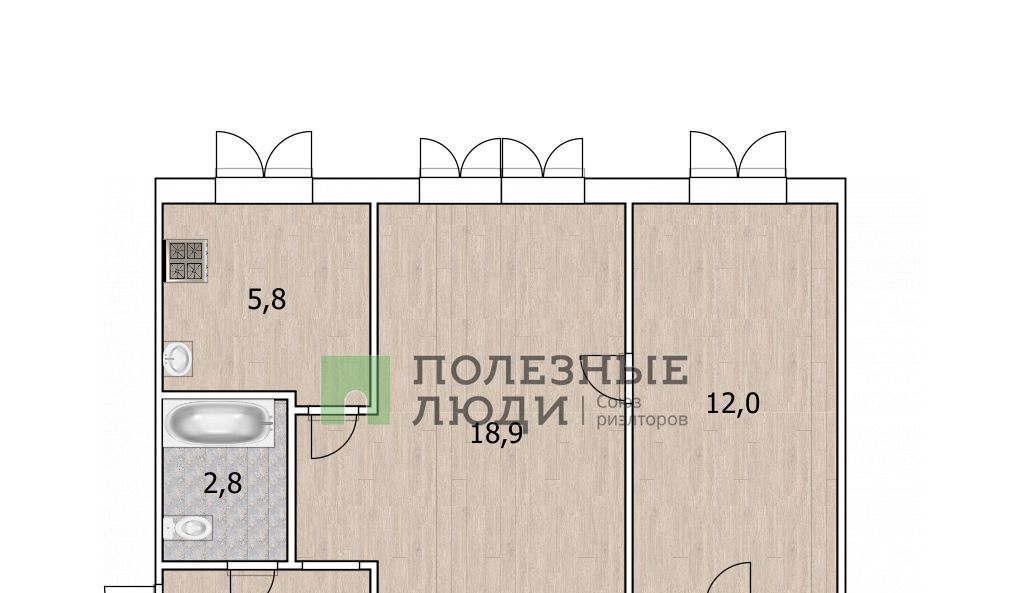 квартира г Уфа р-н Орджоникидзевский ул Богдана Хмельницкого 126 фото 2