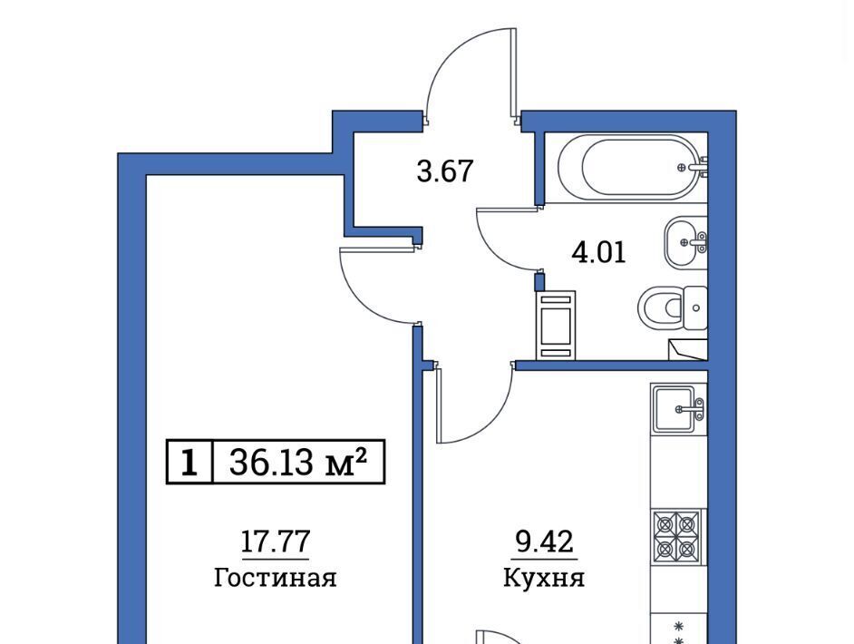 квартира р-н Всеволожский г Мурино ул Екатерининская 17 Девяткино фото 23