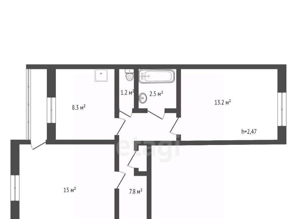 квартира г Фокино ул Карла Маркса 39 фото 2