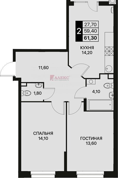 квартира г Ростов-на-Дону р-н Первомайский ул Берберовская 17с/2 фото 2