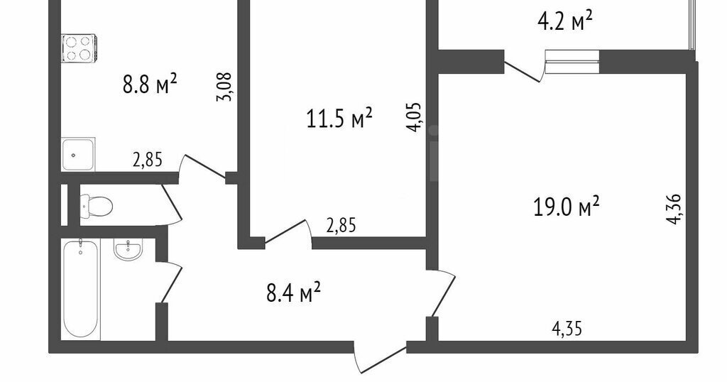 квартира г Тобольск 39, 10-й микрорайон фото 1