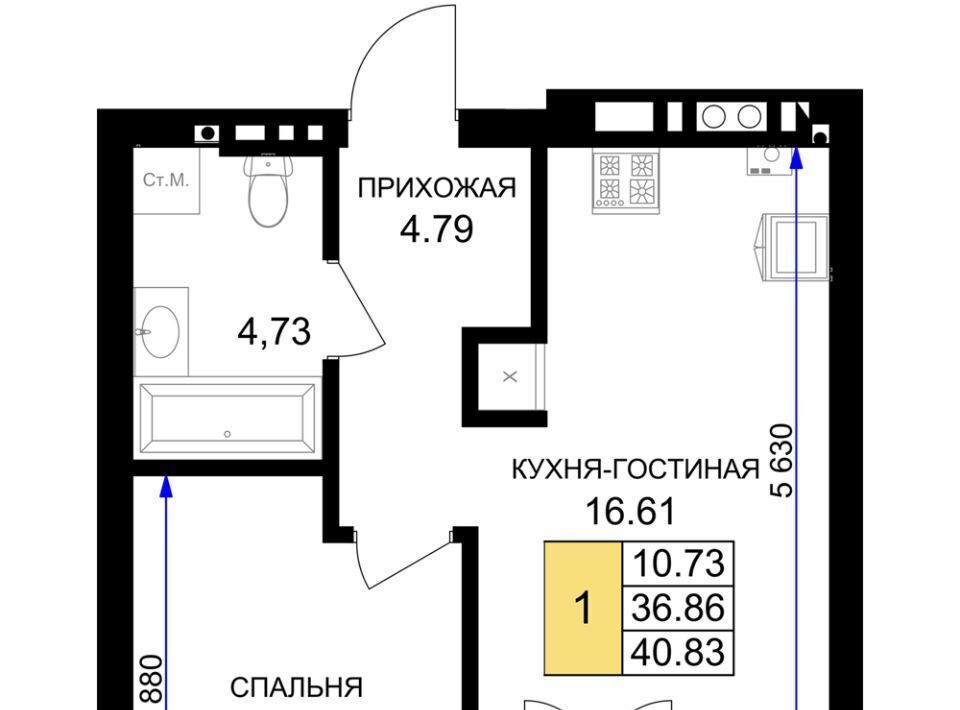 квартира р-н Гурьевский г Гурьевск ЖК «Включи» фото 1