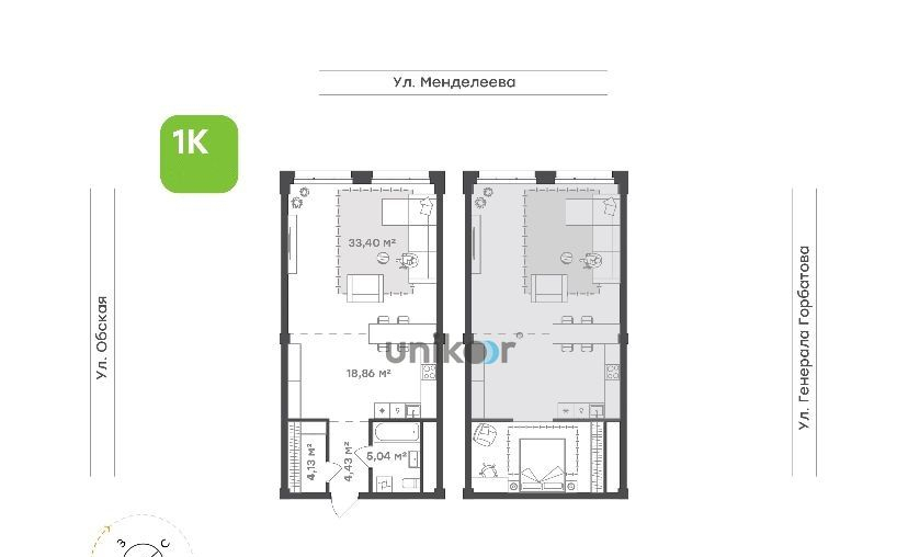 квартира г Уфа р-н Кировский ЖК «Зеленая роща» 132 м-н, Менделеева фото 11