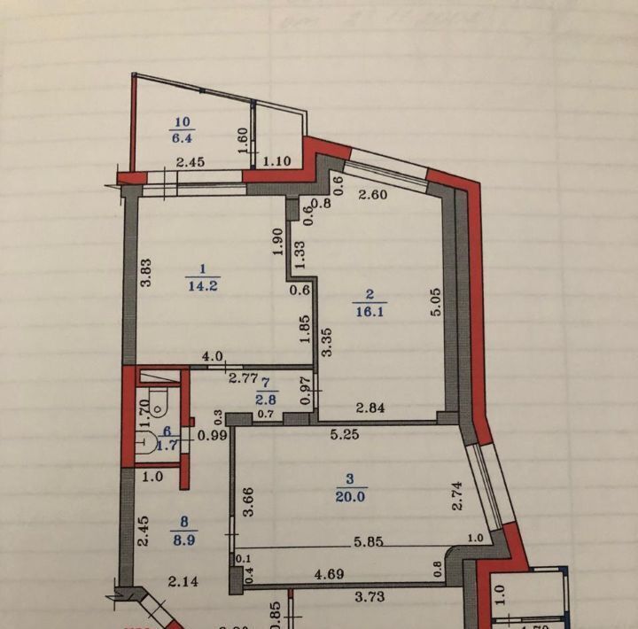квартира г Губкинский 14-й микрорайон 20 фото 20