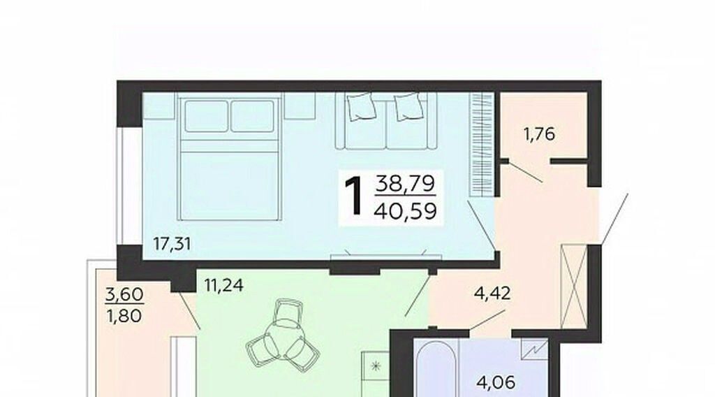 квартира г Воронеж р-н Коминтерновский ул Независимости 78бк/2 фото 1