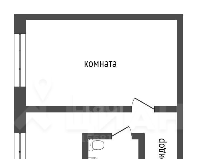 квартира г Прокопьевск р-н Центральный ул Кучина 12 фото 2