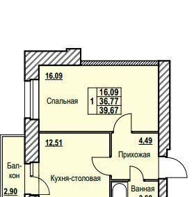квартира г Ярославль р-н Дзержинский Северный жилрайон, 9-й мкр фото 1