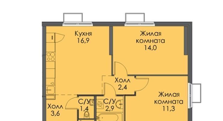 квартира г Одинцово ул Каштановая 7 Внуково фото 10