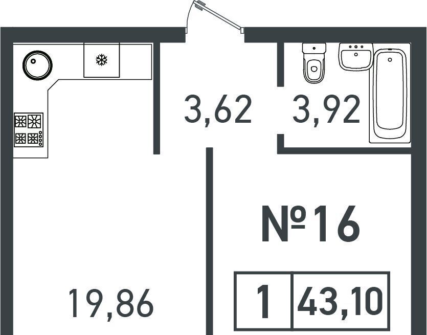 квартира г Краснодар р-н Прикубанский ул Атлантическая 2к/4 фото 1