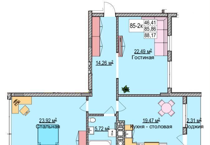 квартира р-н Зеленоградский г Зеленоградск ул Гагарина 87 фото 22