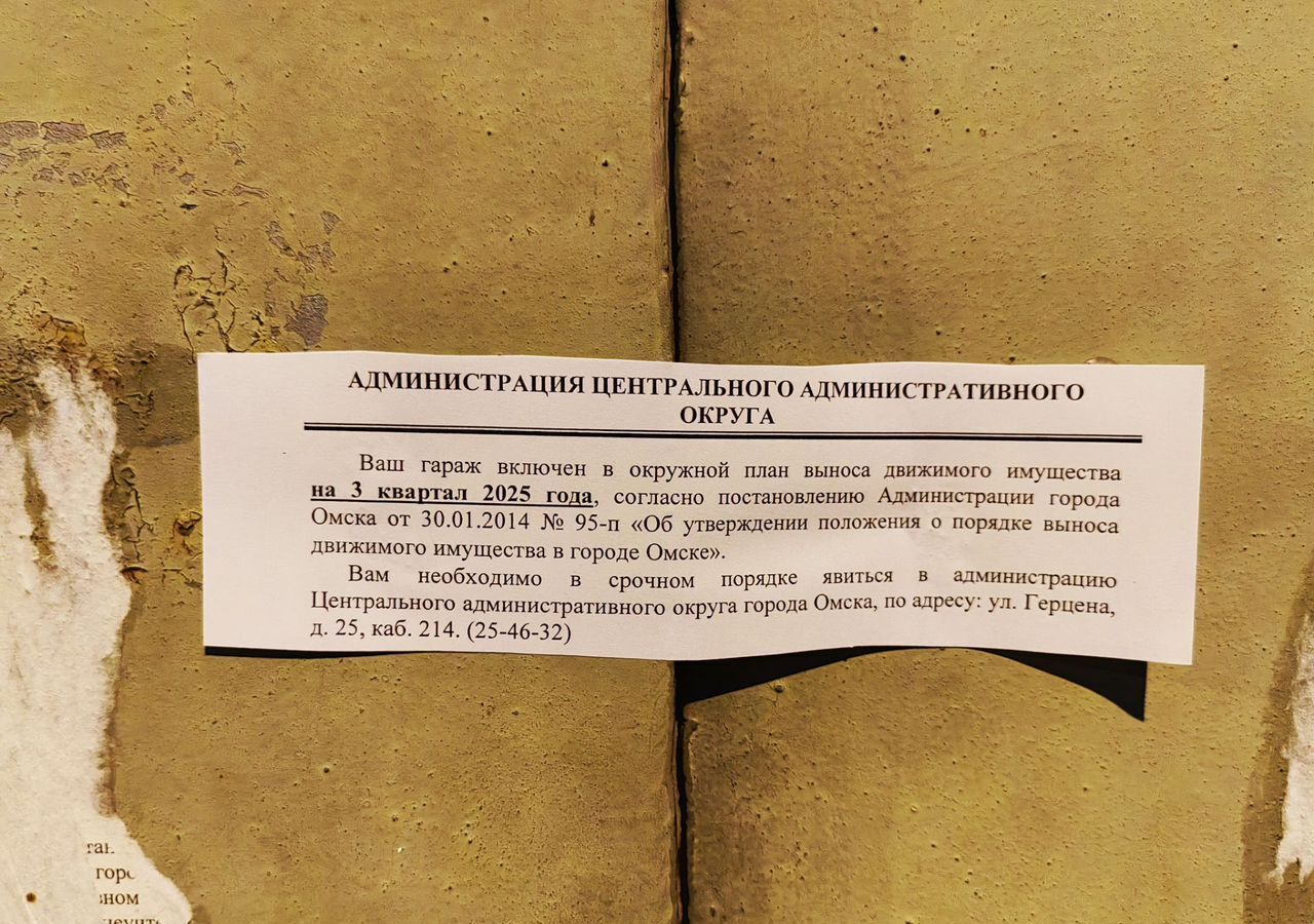 гараж г Омск р-н Центральный ул Декабристов 110/1 фото 6