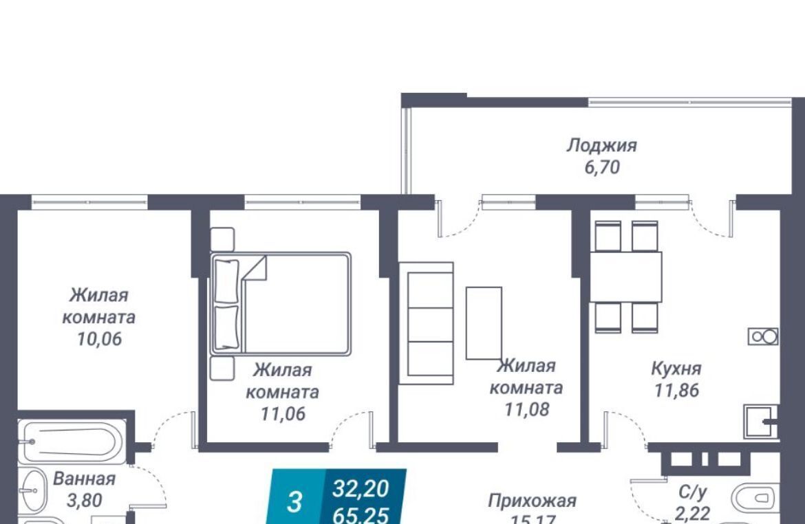 квартира г Новосибирск р-н Дзержинский Берёзовая роща ул Королева 19 фото 4