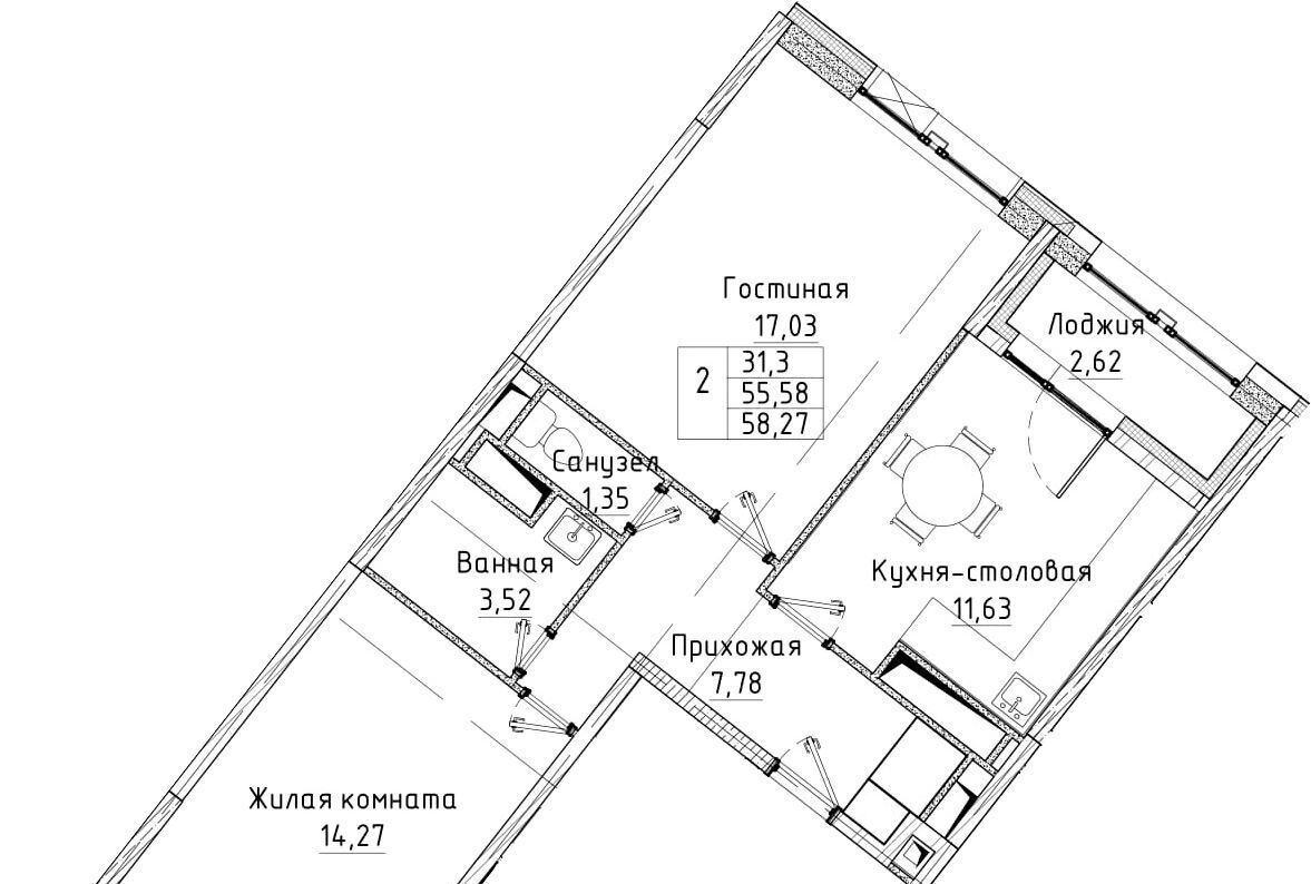 квартира г Санкт-Петербург метро Комендантский Проспект ул Планерная 91к/1 округ Юнтолово фото 1