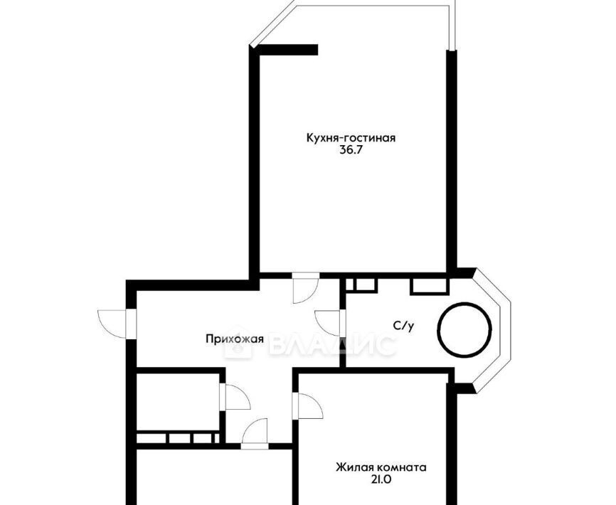 квартира г Краснодар р-н Центральный ул им. Ломоносова 97 фото 2