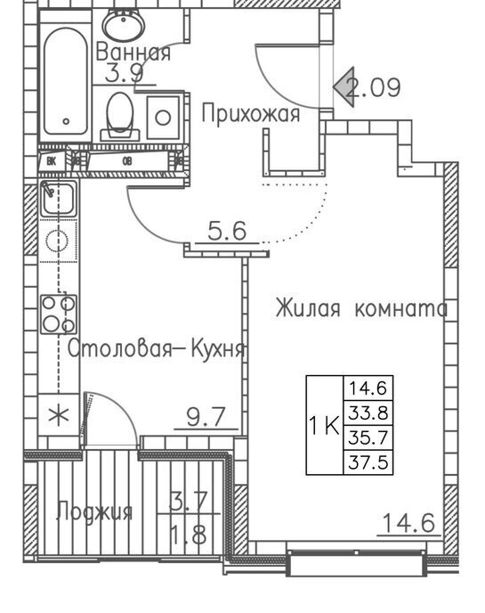 квартира г Владивосток ул Расула Гамзатова 7к/1 фото 1