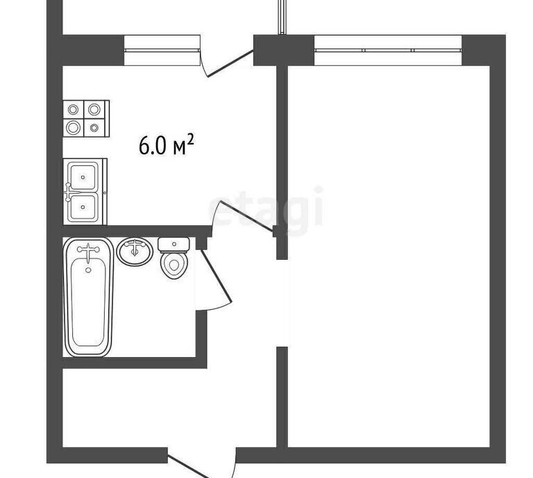 квартира г Клин п Майданово 2к 4 фото 1