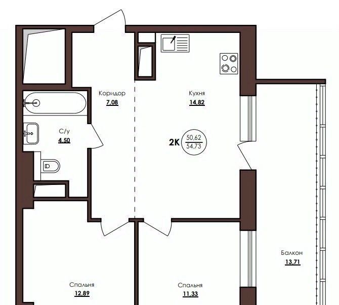 квартира г Хабаровск р-н Кировский ул Советская 33 фото 1