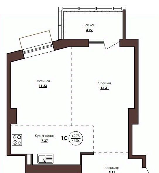квартира г Хабаровск р-н Кировский ул Советская 33 фото 1