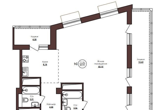 квартира г Хабаровск р-н Кировский ул Советская 33 фото 1
