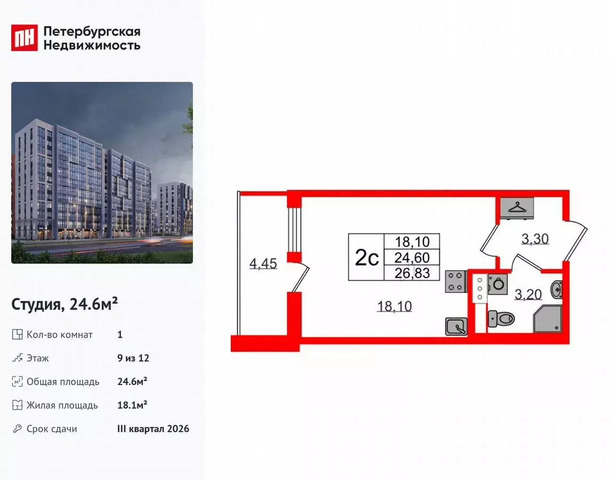 метро Озерки пр-кт Орлово-Денисовский ЖК «Бионика Заповедная» корп. 1. 4 фото