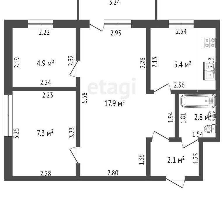 квартира г Стерлитамак ул Тукаева 13 фото 1