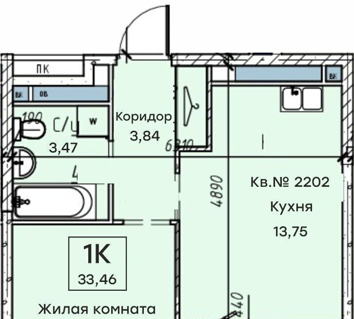 квартира г Хабаровск р-н Железнодорожный ЖК «На семи холмах» фото 1