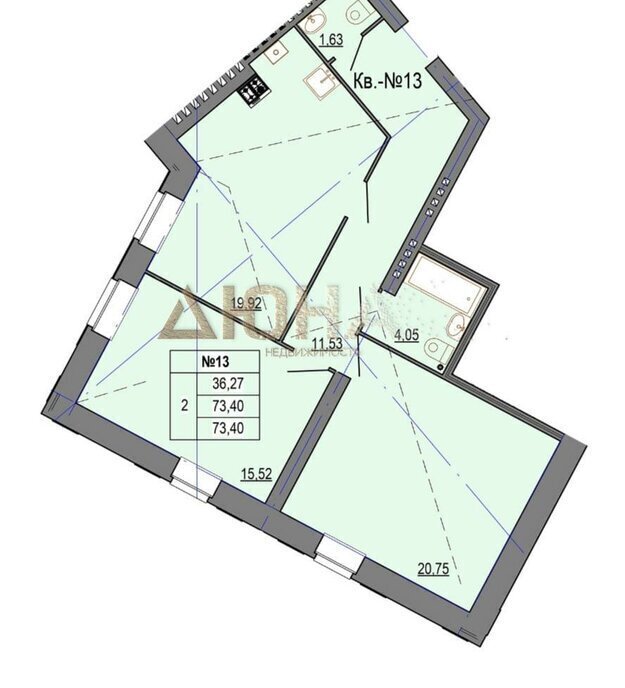 квартира г Кострома ул Козуева 114 фото 3