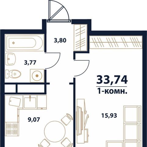 квартира р-н Заволжский Новый Город ЖК Атмосфера 17-й кв-л фото