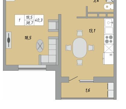 квартира г Оренбург ул Юркина 2 фото 1