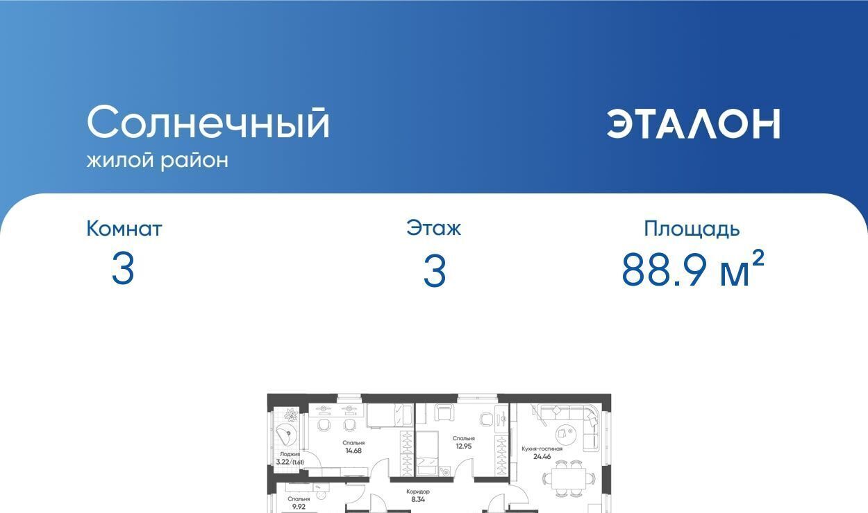 квартира г Екатеринбург Ботаническая Солнечный жилрайон фото 1